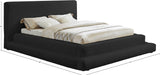 Dane Plush Faux Shearling Fabric Bed - Modern Contemporary Design for Ultimate Comfort & Style