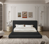 Dane Plush Faux Shearling Fabric Bed - Modern Contemporary Design for Ultimate Comfort & Style