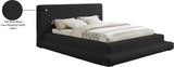 Dane Plush Faux Shearling Fabric Bed - Modern Contemporary Design for Ultimate Comfort & Style