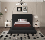 Dane Plush Faux Shearling Fabric Bed - Modern Contemporary Design for Ultimate Comfort & Style