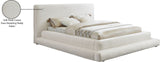 Dane Plush Faux Shearling Fabric Bed - Modern Contemporary Design for Ultimate Comfort & Style