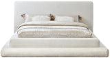 Dane Plush Faux Shearling Fabric Bed - Modern Contemporary Design for Ultimate Comfort & Style