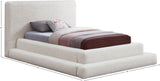 Dane Plush Faux Shearling Fabric Bed - Modern Contemporary Design for Ultimate Comfort & Style