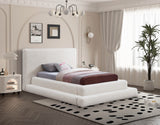 Dane Plush Faux Shearling Fabric Bed - Modern Contemporary Design for Ultimate Comfort & Style