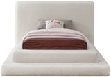 Dane Plush Faux Shearling Fabric Bed - Modern Contemporary Design for Ultimate Comfort & Style