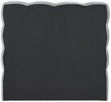 Deco Boucle Fabric Bed with Deep Channel Tufting - Contemporary Art Deco Design for Stylish Bedrooms