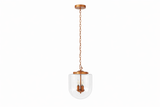 Delphi Pendant Lamp - Coarse Gold and Clear Glass