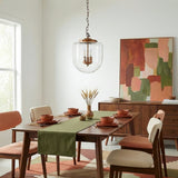 Delphi Pendant Lamp - Coarse Gold and Clear Glass