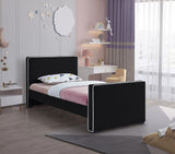 Dillard Velvet Upholstered Bed – Contemporary Elegance with Dark Espresso Legs for Stylish Bedrooms