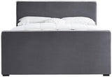 Dillard Velvet Upholstered Bed – Contemporary Elegance with Dark Espresso Legs for Stylish Bedrooms