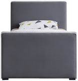 Dillard Velvet Upholstered Bed – Contemporary Elegance with Dark Espresso Legs for Stylish Bedrooms
