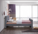 Dillard Velvet Upholstered Bed – Contemporary Elegance with Dark Espresso Legs for Stylish Bedrooms