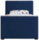 Dillard Velvet Upholstered Bed – Contemporary Elegance with Dark Espresso Legs for Stylish Bedrooms