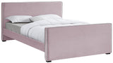 Dillard Velvet Upholstered Bed – Contemporary Elegance with Dark Espresso Legs for Stylish Bedrooms
