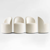 Doris Rolling Upholstered Dining Chair With Castors (Set of 4)