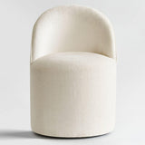 Doris Rolling Upholstered Dining Chair With Castors (Set of 4)