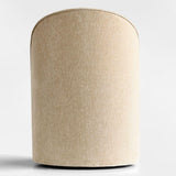 Doris Rolling Upholstered Dining Chair With Castors (1-Piece)