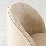 Doris Rolling Upholstered Dining Chair With Castors (Set of 2)