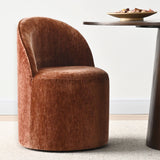Doris Rolling Upholstered Dining Chair With Castors (Set of 6)
