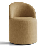 Doris Rolling Upholstered Dining Chair With Castors (1-Piece)
