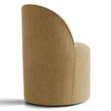 Doris Rolling Upholstered Dining Chair With Castors (Set of 2)