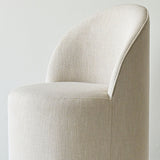 Doris Rolling Upholstered Dining Chair With Castors (Set of 6)
