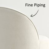 Doris Rolling Upholstered Dining Chair With Castors (Set of 6)