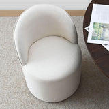 Doris Rolling Upholstered Dining Chair With Castors (1-Piece)