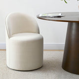 Doris Rolling Upholstered Dining Chair With Castors (1-Piece)