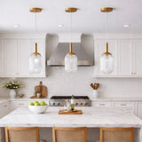 Dover Pendant Lamp - Bronze and Clear