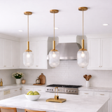 Dover Pendant Lamp - Bronze and Clear