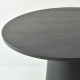 Dwen 35" Modern Round Pedestal Dining Table