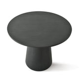 Dwen 35" Modern Round Pedestal Console Table