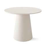 Dwen 35" Modern Round Pedestal Dining Table