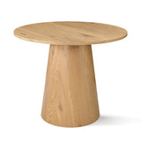 Dwen 35" Modern Round Pedestal Console Table