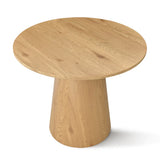 Dwen 35" Modern Round Pedestal Console Table
