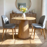 Dwen & Havana 35" Modern Round Dining Table Set for 2 (3-Piece)