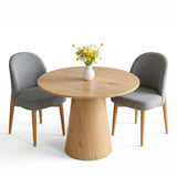 Dwen & Havana 35" Modern Round Dining Table Set for 2 (3-Piece)