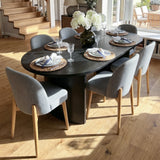Dwen & Havana 79" Oval Dining Table Set for 6 (7-Piece)