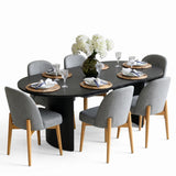 Dwen & Havana 79" Oval Dining Table Set for 6 (7-Piece)