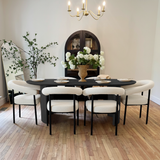 New York Modern Boucle Upholstered Dining Chair (Set of 4)