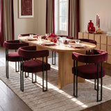 Dwen & Mia 79" Oval Dining Table Set for 6 (7-Piece)