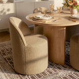 Dwen & Doris 79" Natural Oval Dining Table Set for 6 (7-Piece)