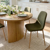 Dwen & Oslo 79" Oval Dining Table Set for 6 (7-Piece)