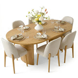 Dwen & Havana 79" Oval Dining Table Set for 6 (7-Piece)