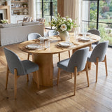 Dwen & Havana 79" Oval Dining Table Set for 6 (7-Piece)