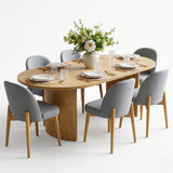 Dwen & Havana 79" Oval Dining Table Set for 6 (7-Piece)