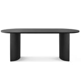 Dwen 79" Modern Large Oval Dining Table