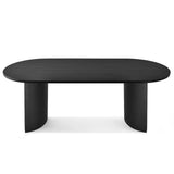 Dwen 79" Modern Large Oval Dining Table