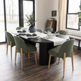 Dwen & Havana 79" Oval Dining Table Set for 6 (7-Piece)